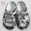 Cow Leather Pattern Personalized Clogs Shoes With Your Name