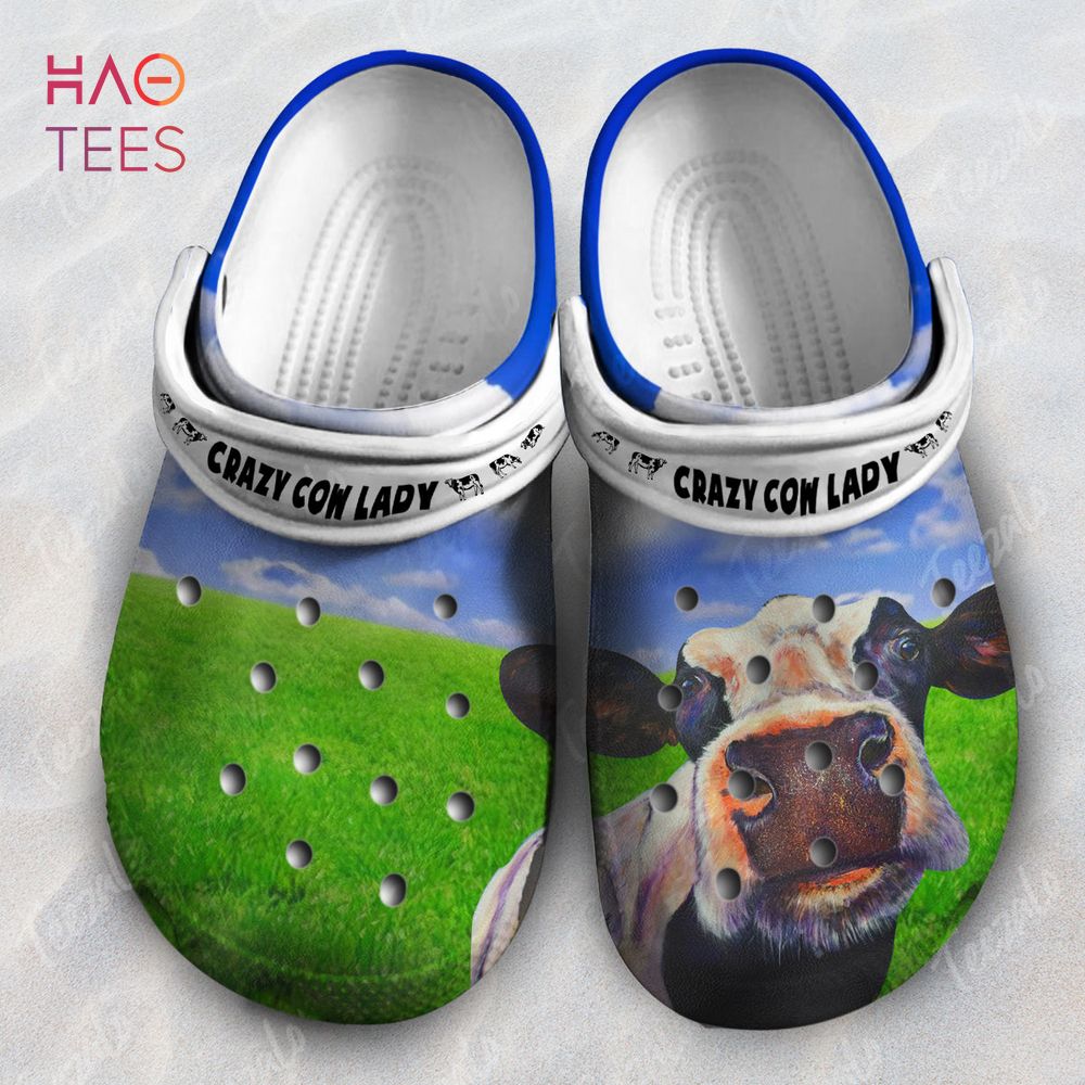 Crazy Cow Lady Clogs Shoes, Gift for Cow Lovers Crazy Cow Lady Clogs Shoes, Gift for Cow Lovers