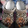 Dachshund Clogs Shoes With Leopard Background