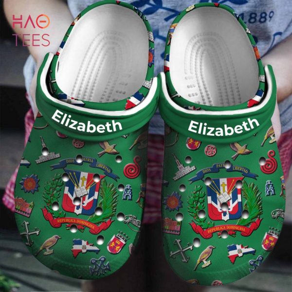 Dominican Coat of Arms St Patrick's Day Clogs Shoes