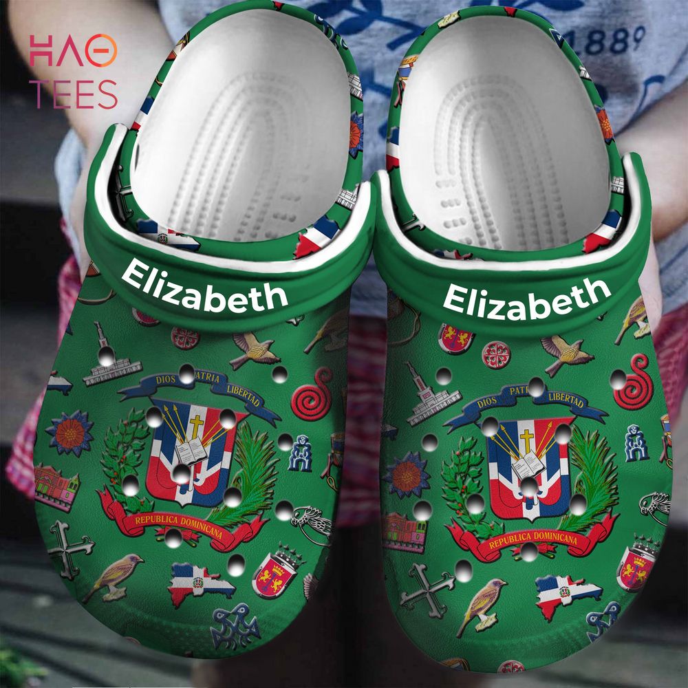 Dominican Coat of Arms St Patrick's Day Clogs Shoes Dominican Coat of Arms St Patrick's Day Clogs Shoes