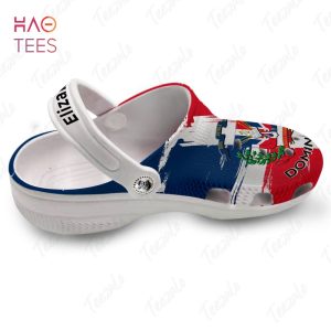 Dominican Flag Dominican Pride Gift Personalized Clog Shoes