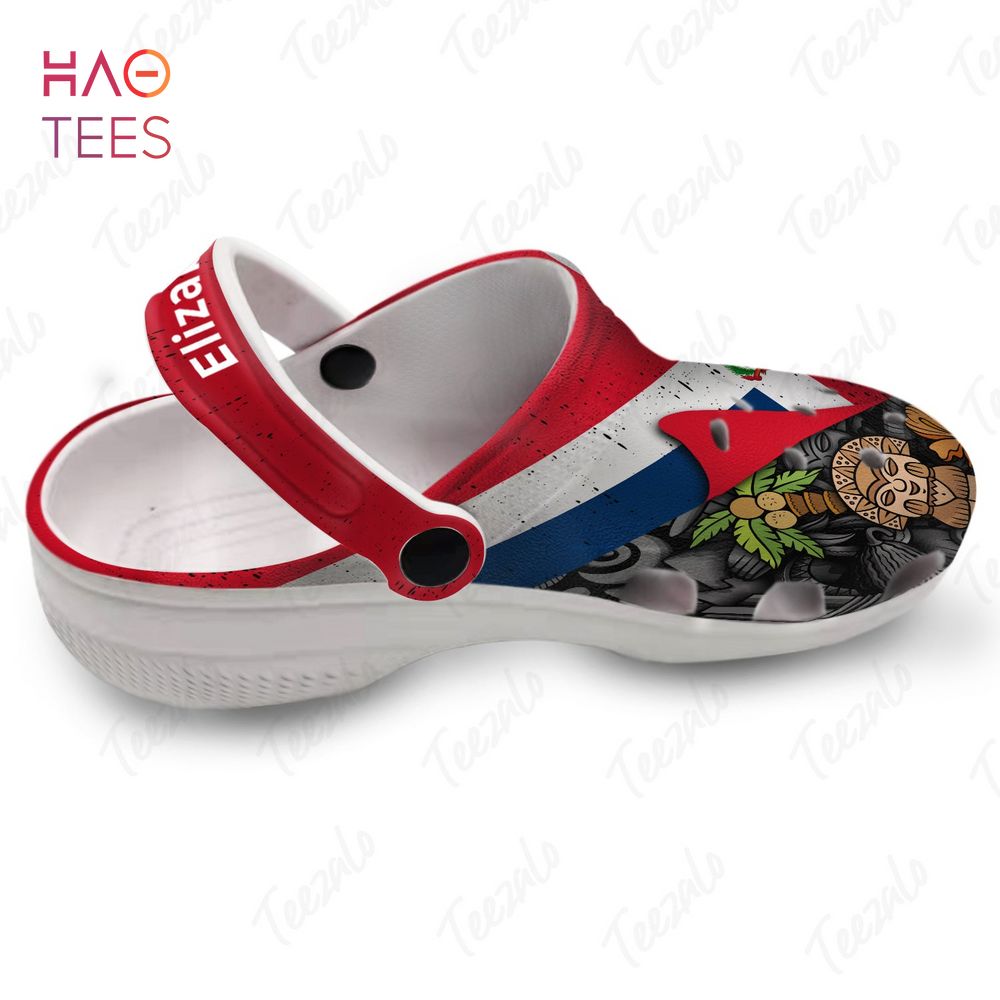 Dominican Flag Symbols Colorful Personalized Clogs Shoes Dominican Flag Symbols Colorful Personalized Clogs Shoes