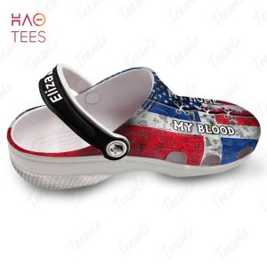 Dominican My Blood America My Home Persionalized Clogs Shoes