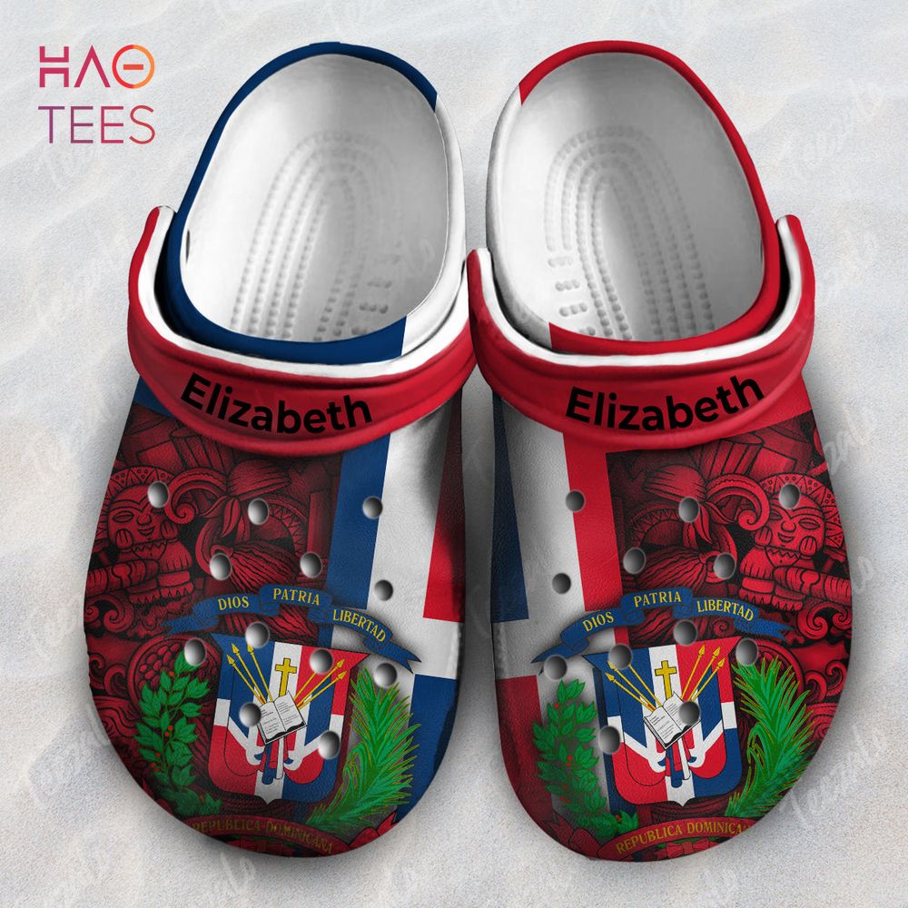Dominican Roots Flag Heritage Personalized Clogs Shoes