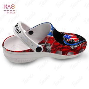 Frog Flag Puerto Rico Camo Pattern Personalized Clogs Shoes