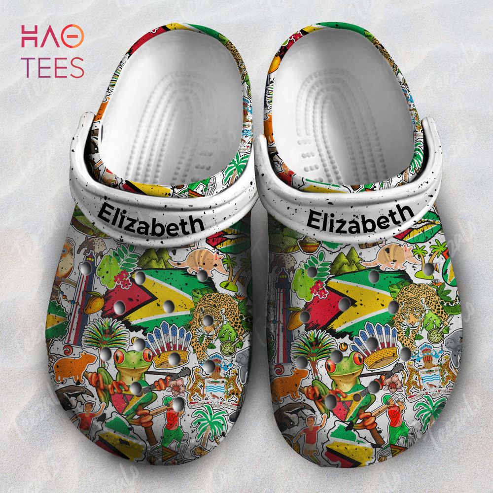 Guyana Symbols Personalized Clogs Shoes