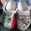Half Irish Flag Half Irish Symbols Clogs Shoes
