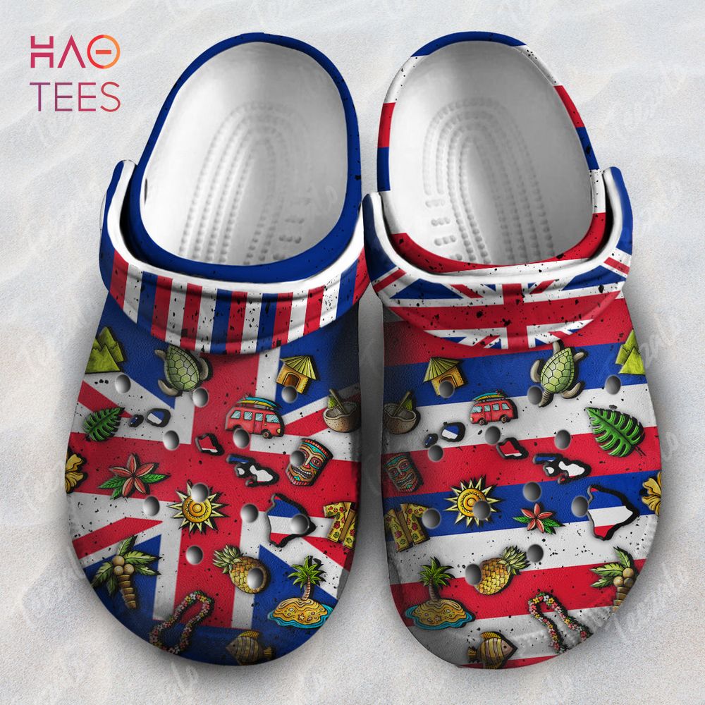 Hawaii Flag Symbol Clogs Shoes