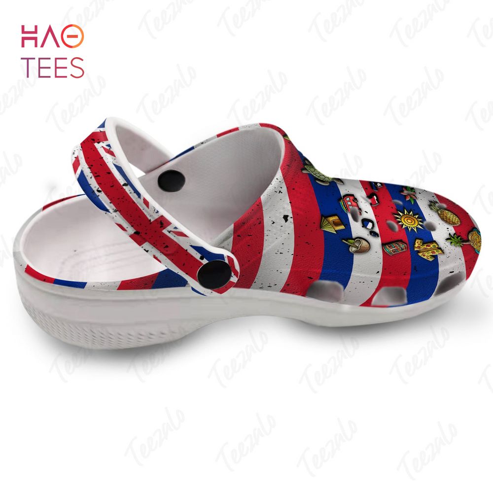Hawaii Flag Symbol Clogs Shoes Hawaii Flag Symbol Clogs Shoes
