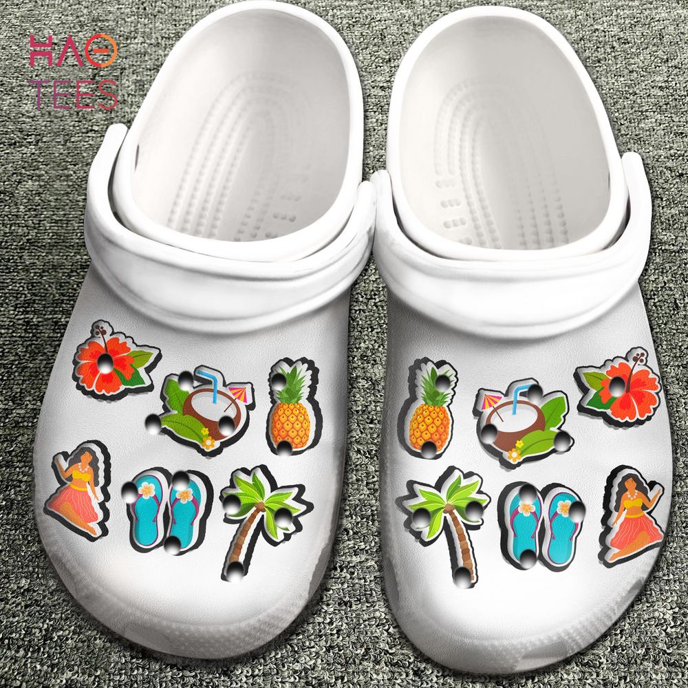 Hawaii With Symbols Clogs Shoes Hawaii With Symbols Clogs Shoes