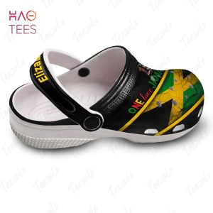 Jamaica Flag Coat of Arms Custom Your Name Clog Shoes
