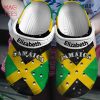 Jamaica Flag Heart With Symbols Custom Your Name Clogs Shoes