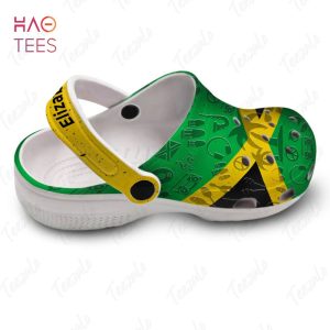 Jamaica Flag Personalized Clogs Shoes With Your Name