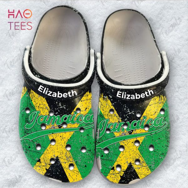 Jamaica In Jamaica Flag Personalized Clogs Shoes