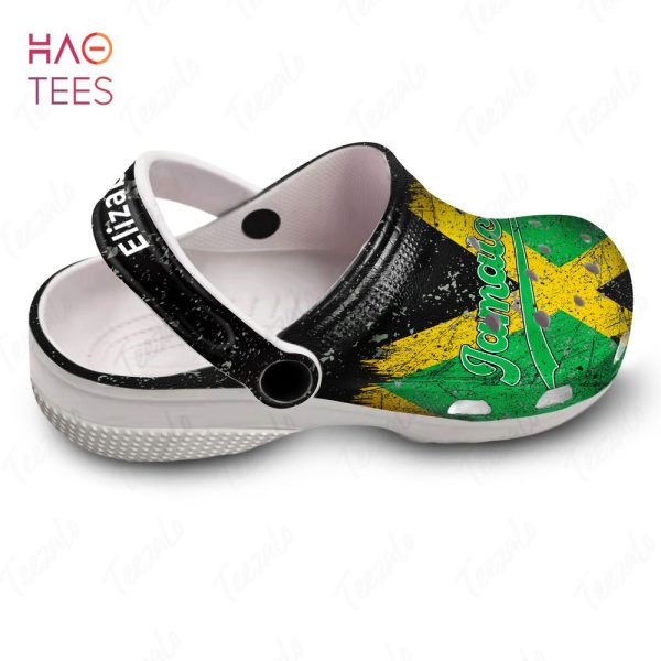 Jamaica In Jamaica Flag Personalized Clogs Shoes
