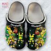 Jamaica Map And Flower Clogs Shoes, Gift For Jamaica Lovers Clogs Shoes