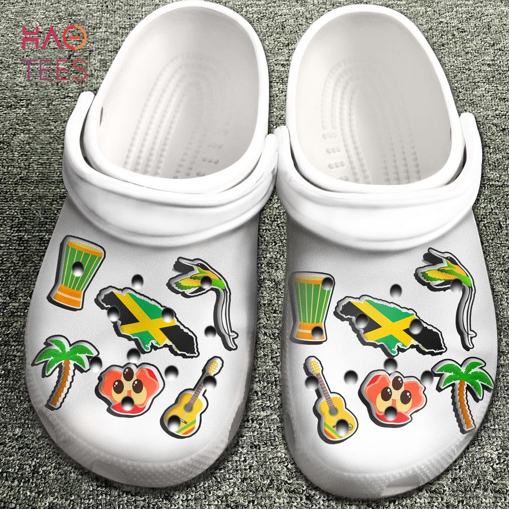 Jamaica With Symbols Clogs Shoes