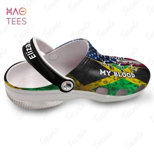 Jamaican My Blood America My Home Persionalized Clogs Shoes