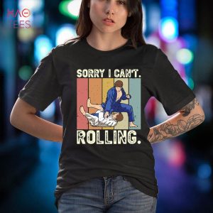 Sorry I Can’t Rolling, Retro Vintage BJJ Brazilian Jiu-Jitsu Shirt