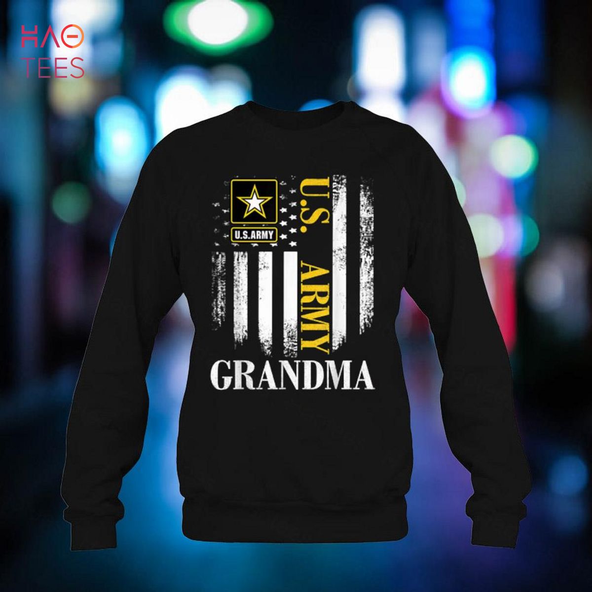 Vintage U.S Army Grandma With American Flag Gift Shirt Vintage U.S Army Grandma With American Flag Gift Shirt