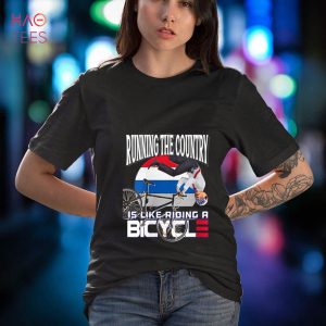 Womens Funny Biden Bicycle Crash Bike Wreck Trump RIDIN With Biden Shirt