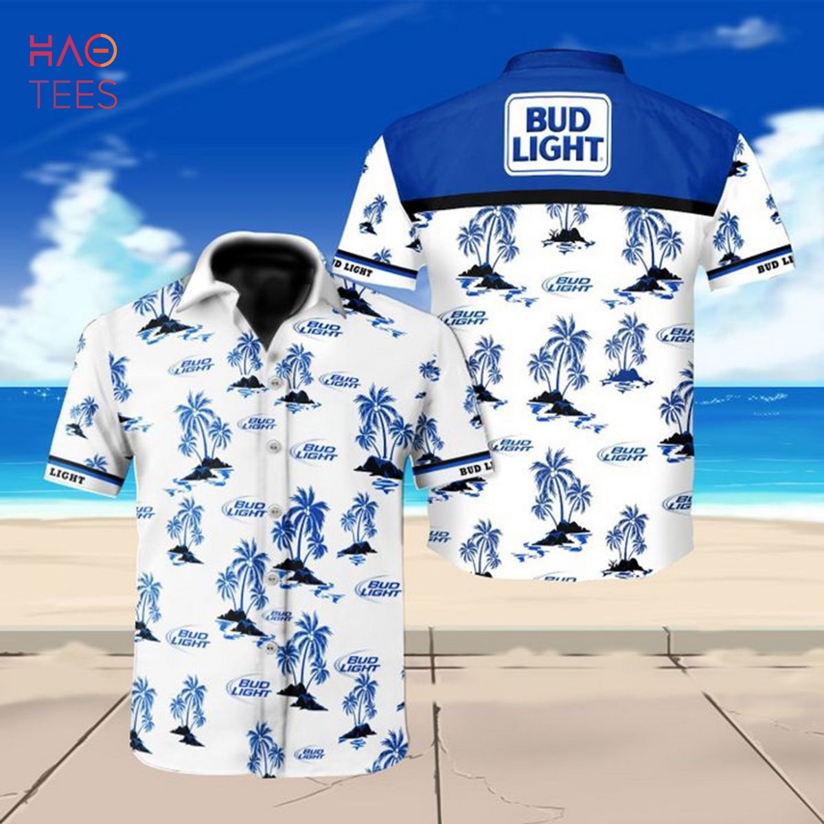Bud Light Beer Logo Hawaiian Shirt