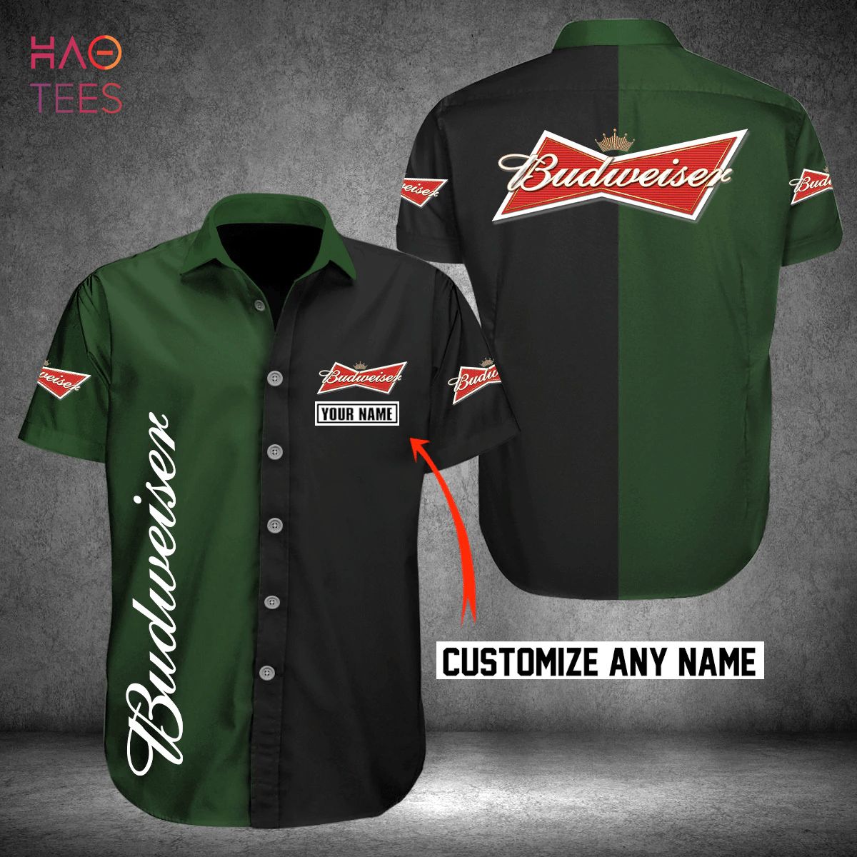 BEST Budweiser Custom Name Hawaiian Shirt