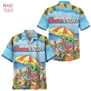 Coors Light Baby Yoda Hawaiian Shirt