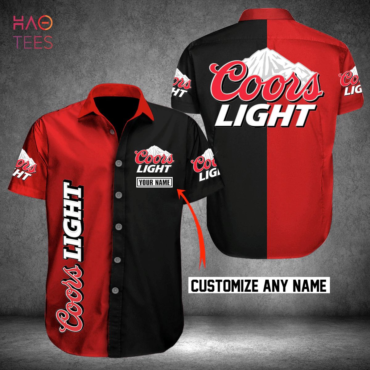 NEW Coors Light Custom Name Hawaiian Shirt