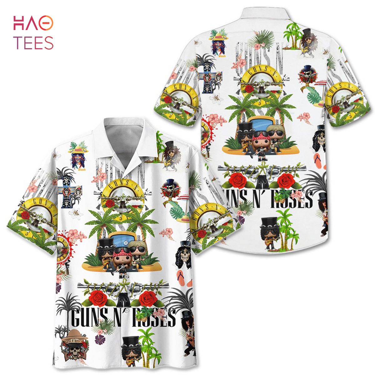 BEST Gun N Roses Band Hawaiian Shirt BEST Gun N Roses Band Hawaiian Shirt