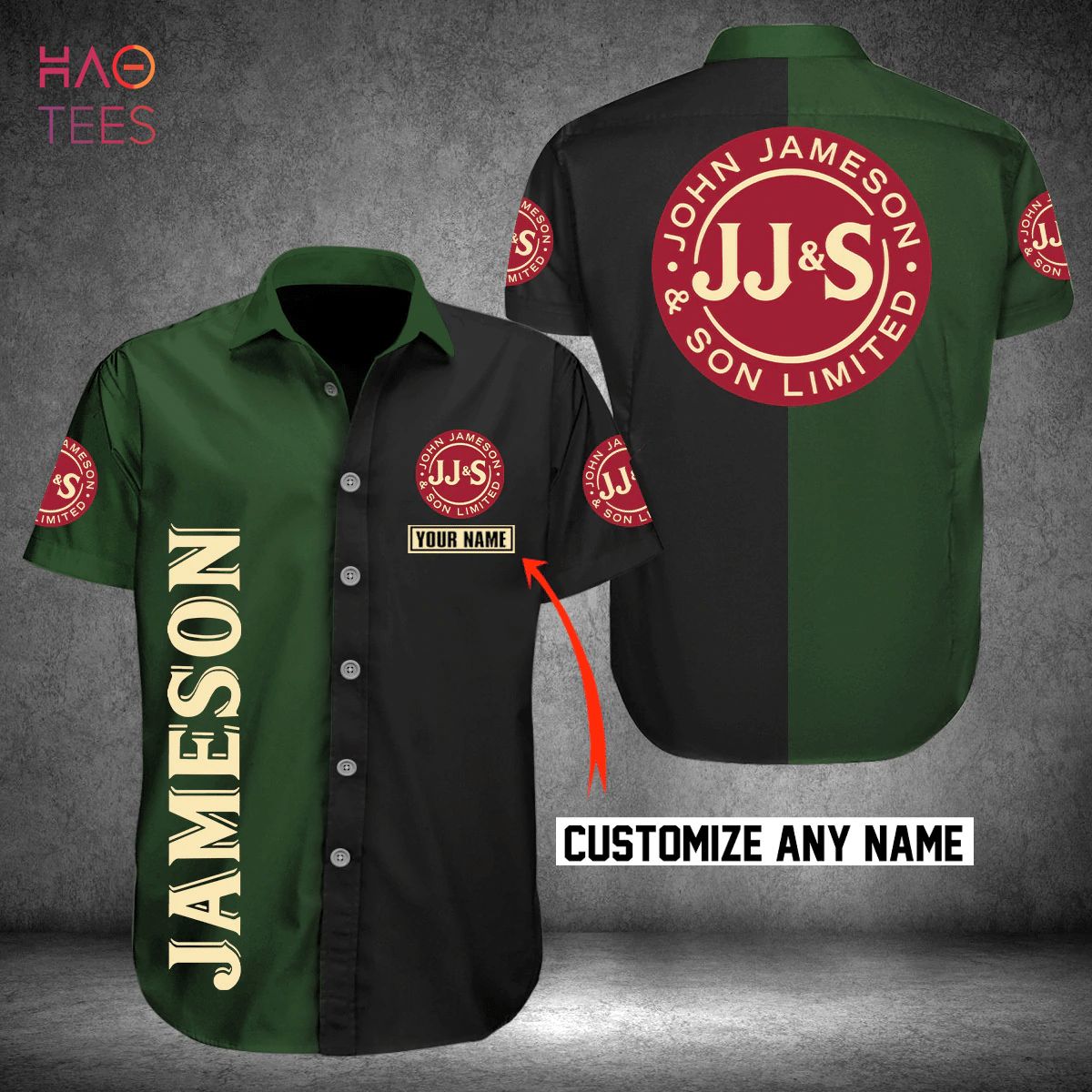 NEW Jameson Whiskey Custom Name Hawaiian Shirt NEW Jameson Whiskey Custom Name Hawaiian Shirt