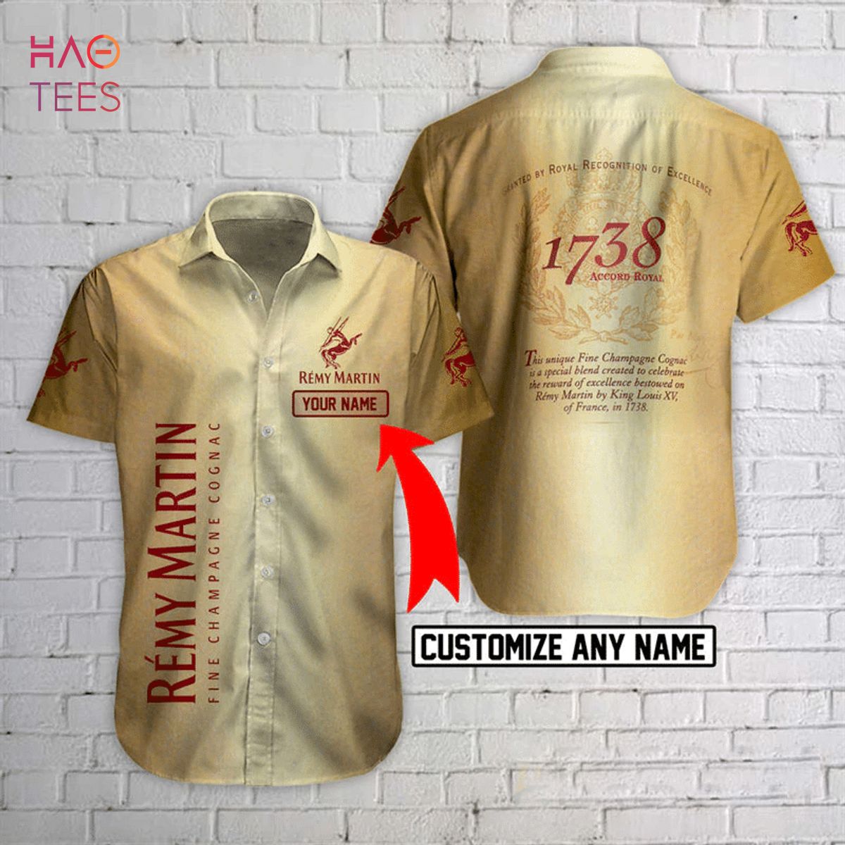 Remy Martin Custom Name Hawaiian Shirt Remy Martin Custom Name Hawaiian Shirt