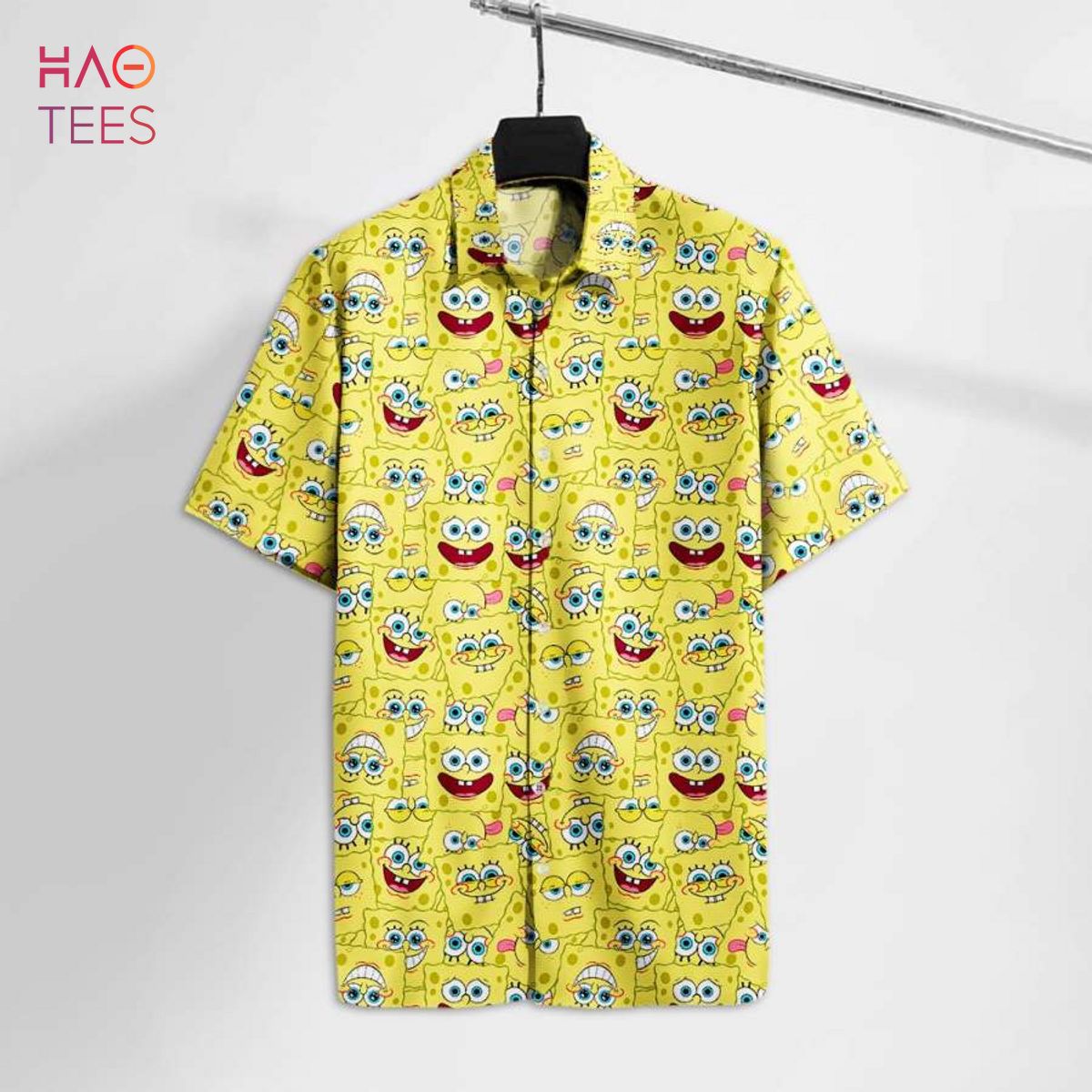 SquarePants Sponge Emoji Faces Hawaii Tshirt