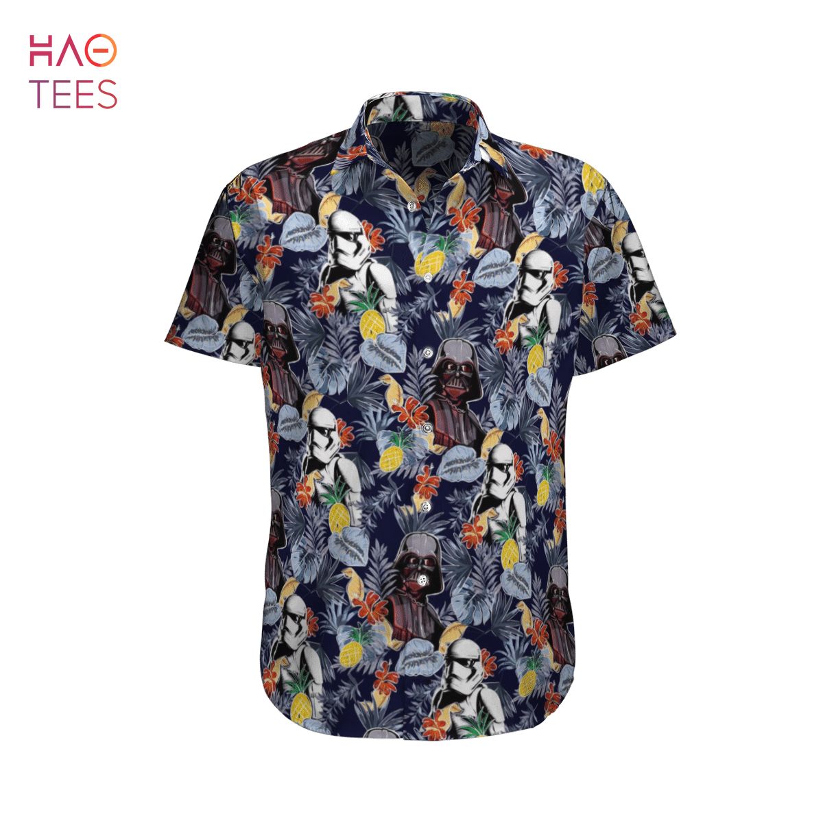 Star Wars Darth Vader Stormtrooper Flower Hawaiian Shirt Star Wars Darth Vader Stormtrooper Flower Hawaiian Shirt