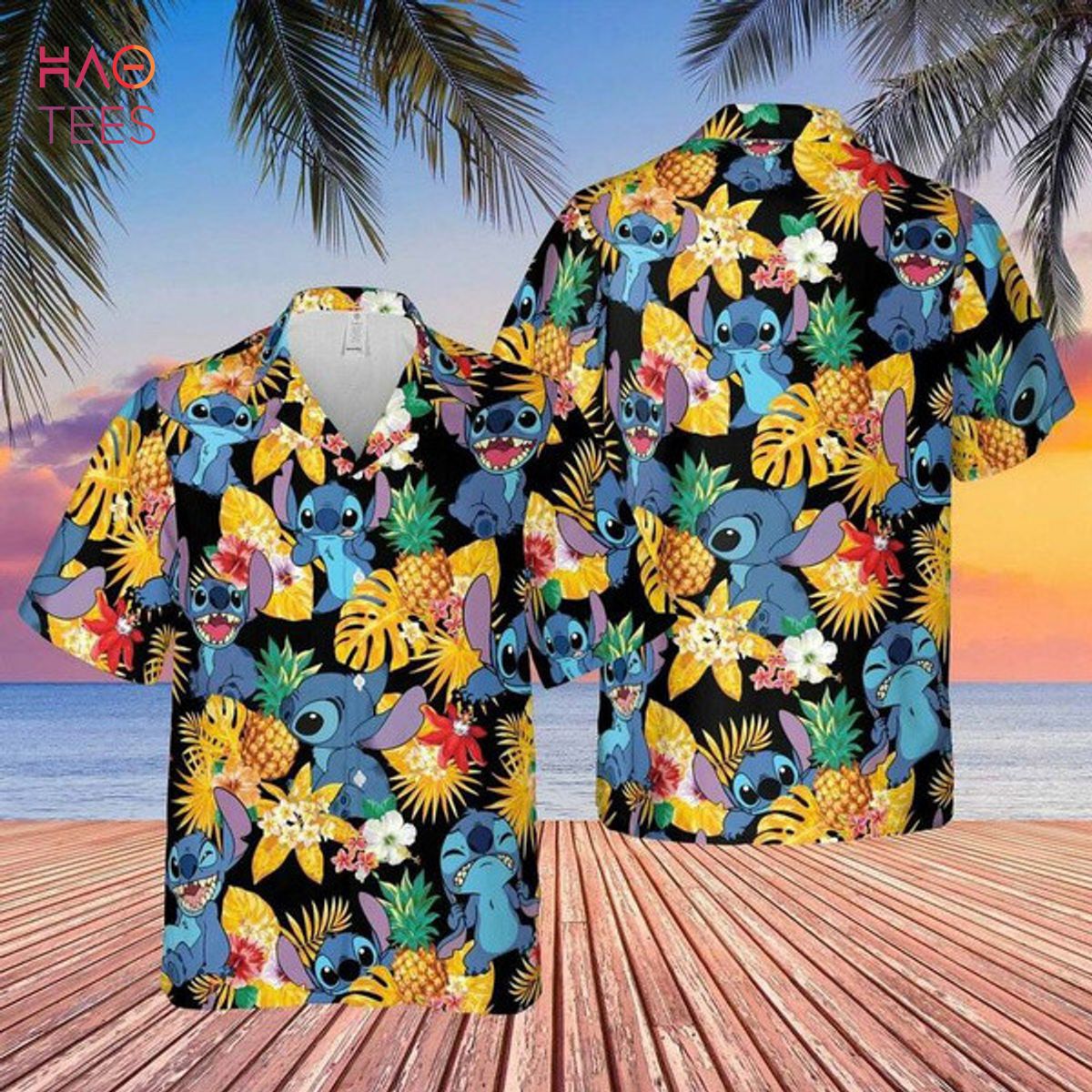 Stitch Disney, Funny Stitch Pineapple Hawaiian Shirt Stitch Disney, Funny Stitch Pineapple Hawaiian Shirt