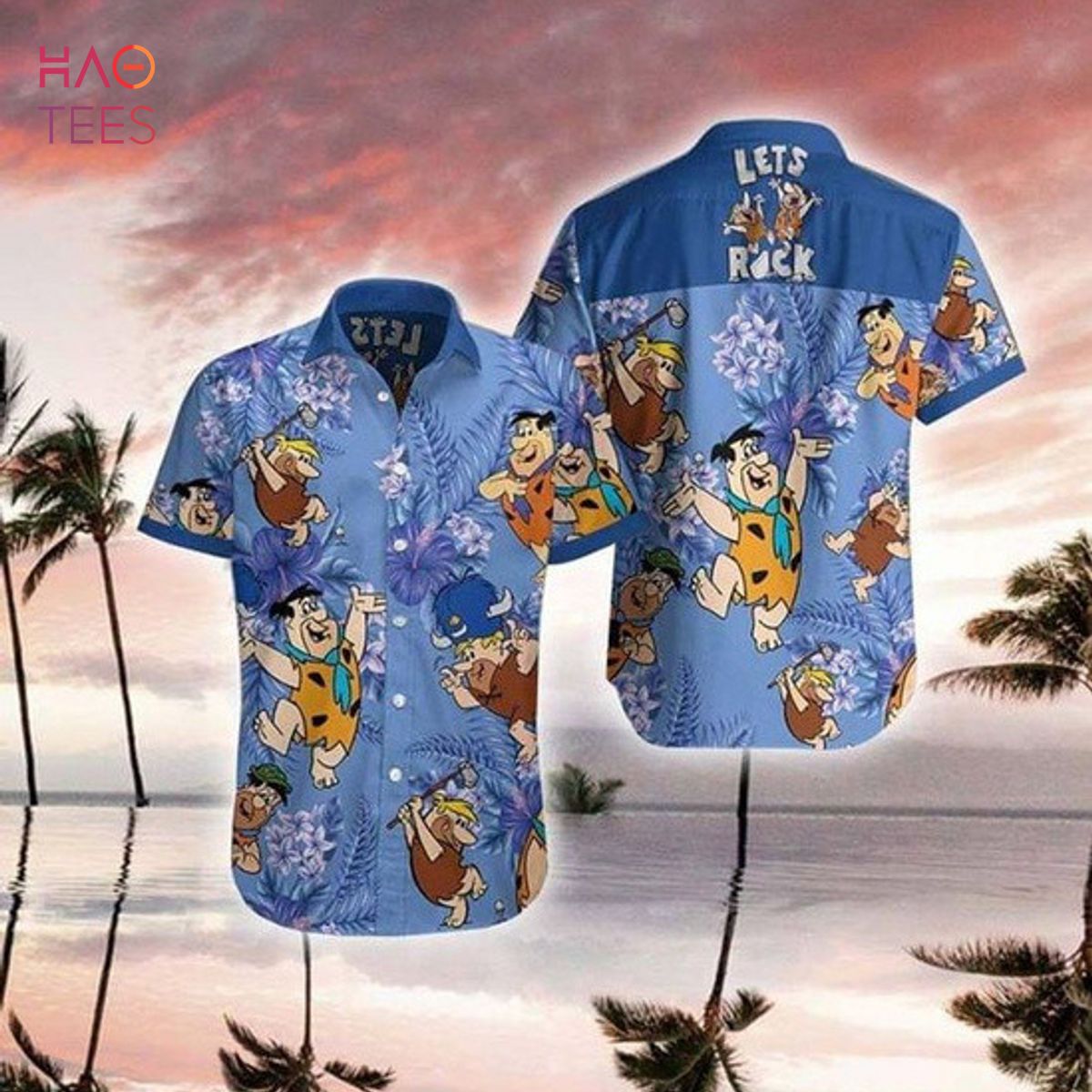 The Flintstones Fred And Barney Hawaiian Shirt