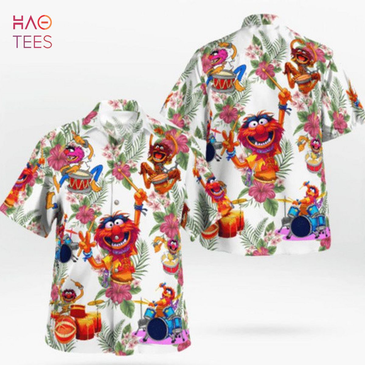 The Muppet Show, Muppet Drumming Hawaiian Shirt The Muppet Show, Muppet Drumming Hawaiian Shirt