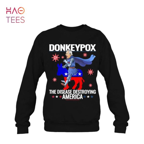 Biden Donkey Pox The Disease Destroying America 4th of July Shirt
