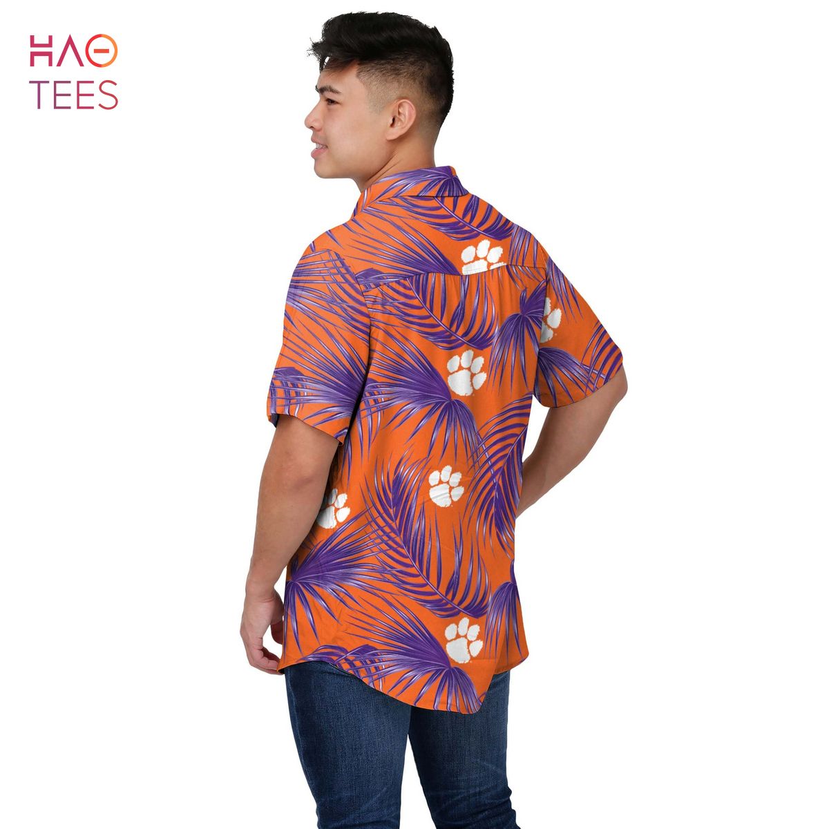 Clemson Tigers NCAA Mens Hawaiian 3D Shirt Clemson Tigers NCAA Mens Hawaiian 3D Shirt