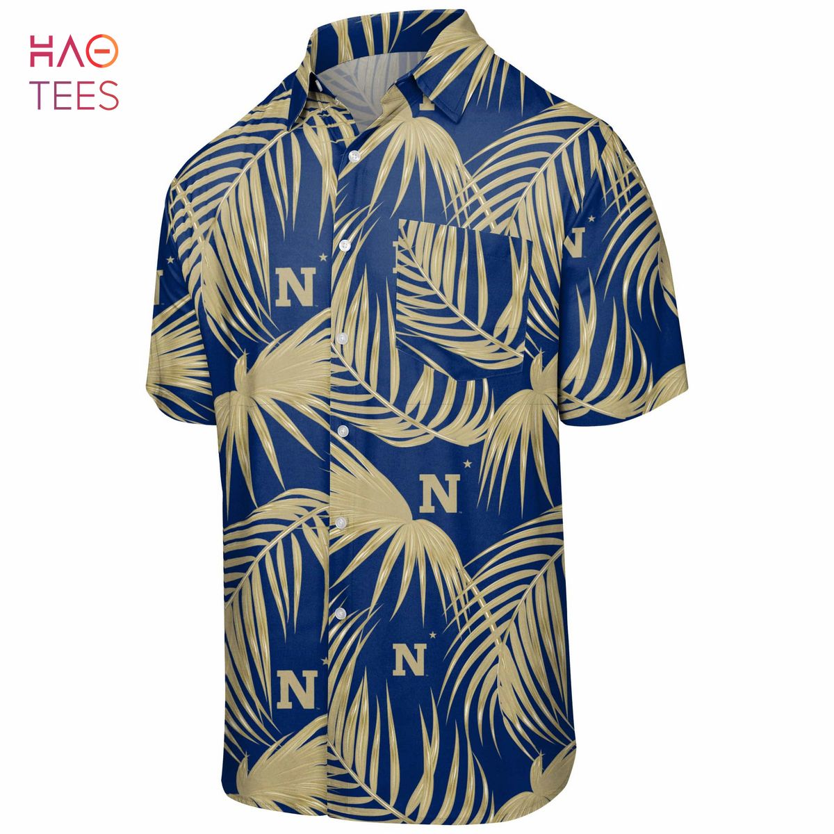 Navy Midshipmen NCAA Mens Hawaiian 3D Shirt Navy Midshipmen NCAA Mens Hawaiian 3D Shirt