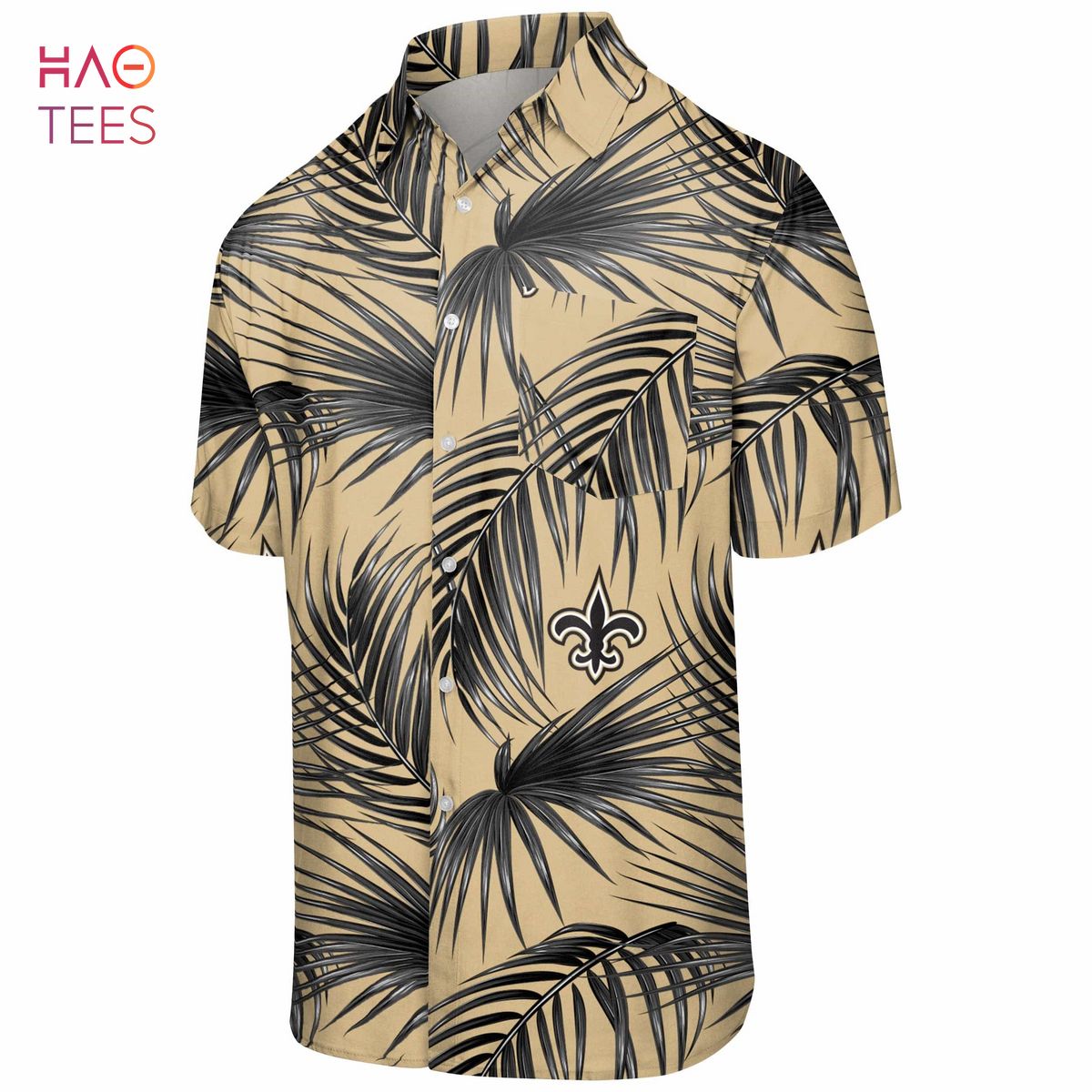 New Orleans Saints NFL Mens Hawaiian 3D Shirt New Orleans Saints NFL Mens Hawaiian 3D Shirt