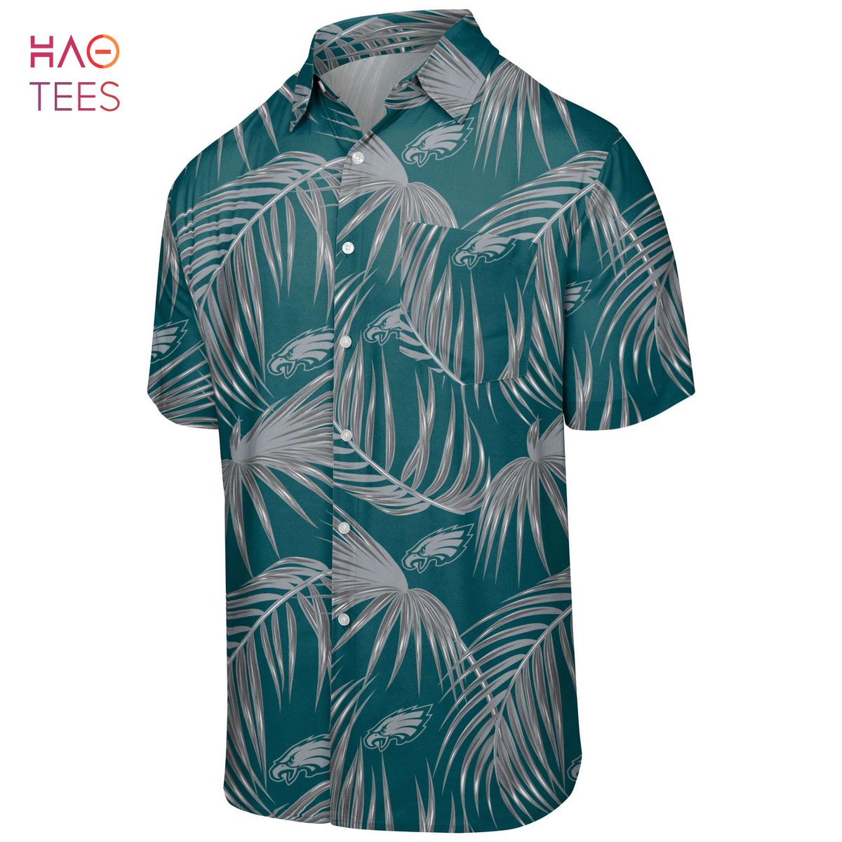 Philadelphia Eagles NFL Mens Hawaiian 3D Shirt Philadelphia Eagles NFL Mens Hawaiian 3D Shirt