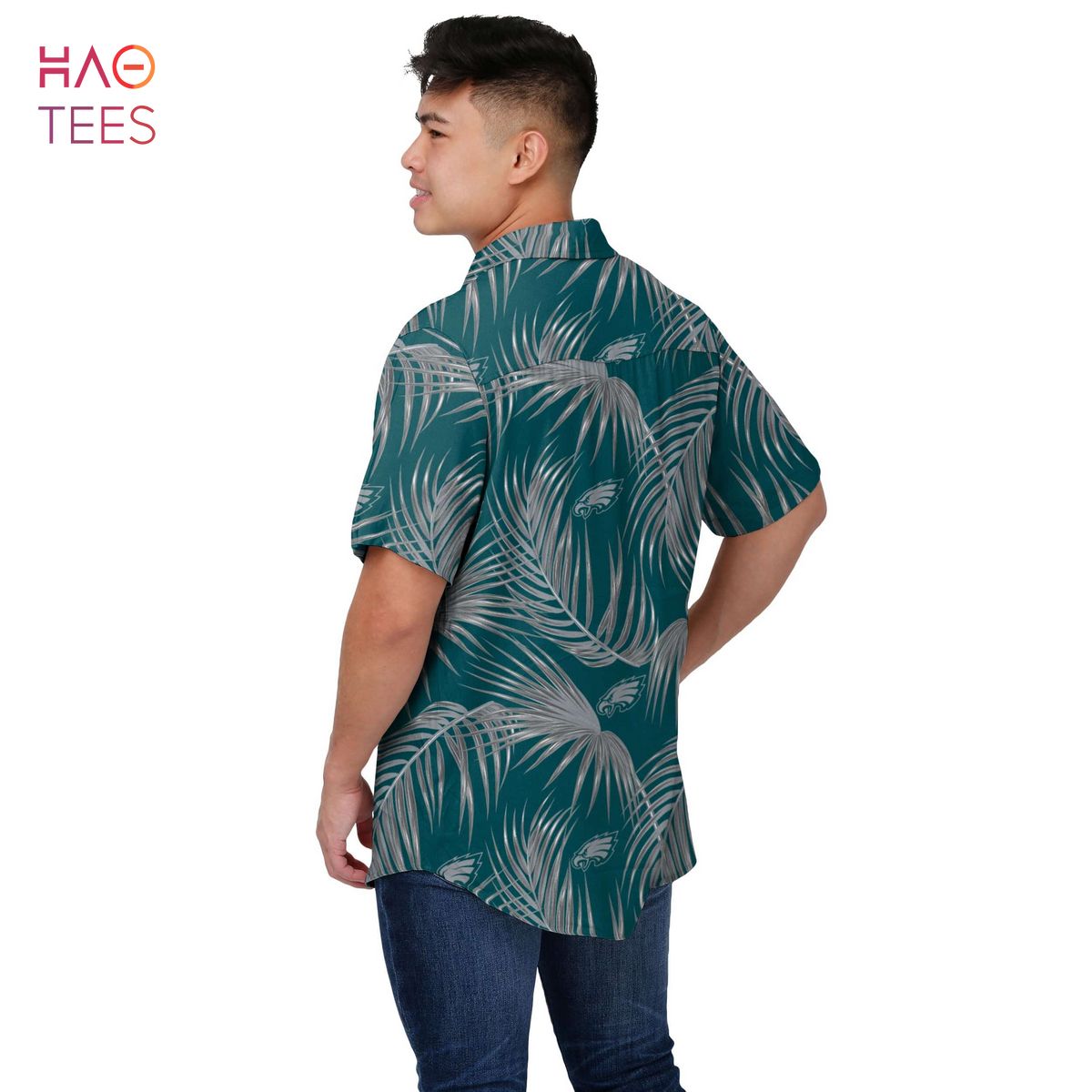 Philadelphia Eagles NFL Mens Hawaiian 3D Shirt Philadelphia Eagles NFL Mens Hawaiian 3D Shirt