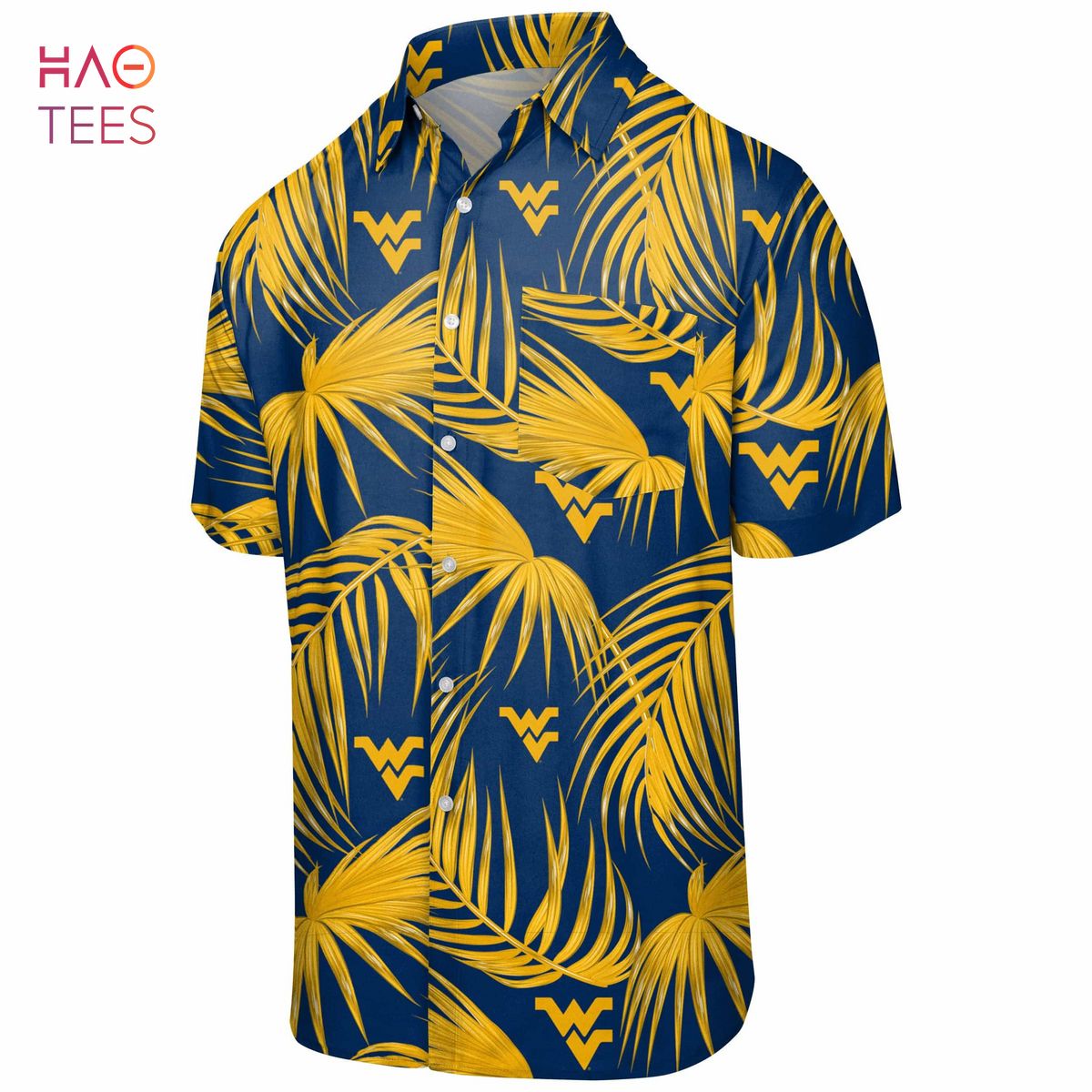 West Virginia Mountaineers NCAA Mens Hawaiian 3D Shirt West Virginia Mountaineers NCAA Mens Hawaiian 3D Shirt
