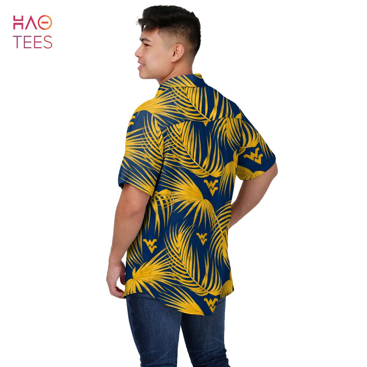 West Virginia Mountaineers NCAA Mens Hawaiian 3D Shirt West Virginia Mountaineers NCAA Mens Hawaiian 3D Shirt