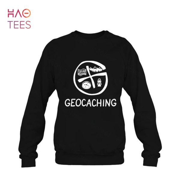 Geocaching Geocacher Logo Camping Adventure Shirt