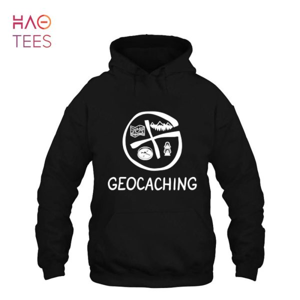 Geocaching Geocacher Logo Camping Adventure Shirt