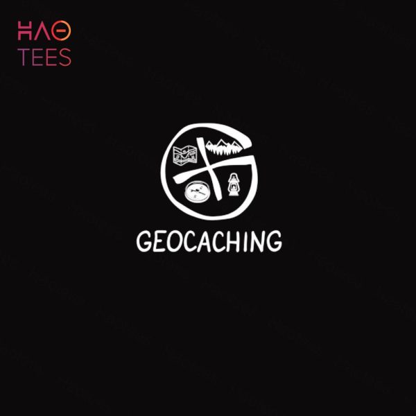 Geocaching Geocacher Logo Camping Adventure Shirt