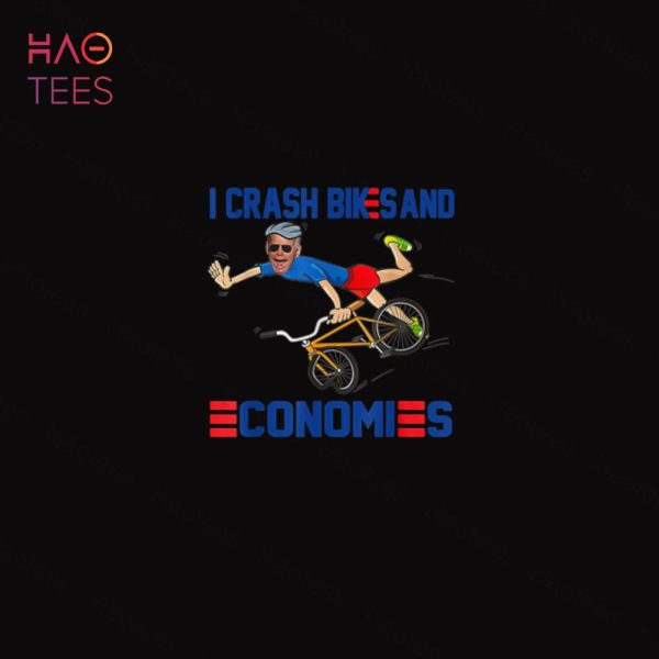 NEW I Crash Bikes and Economies Joe Biden Falling off Bike Shirt